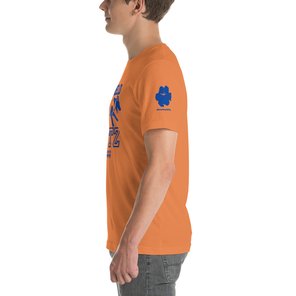 Blue Field Blitz Unisex t-shirt - Blue Graphic