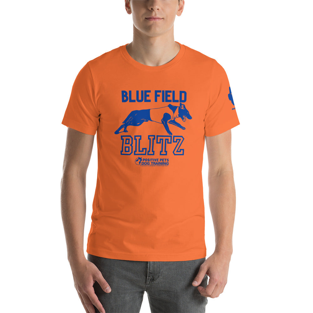 Blue Field Blitz Unisex t-shirt - Blue Graphic