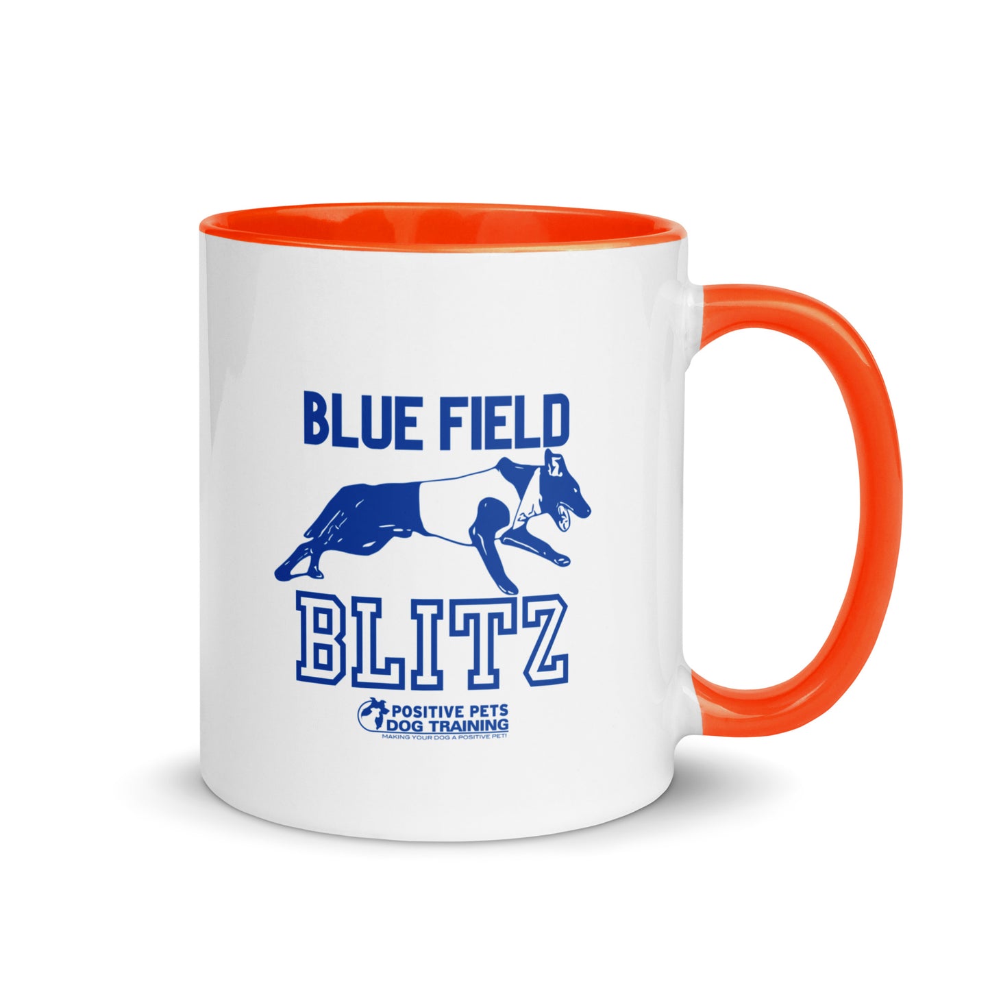 Blue Field Blitz Mug with Color Inside